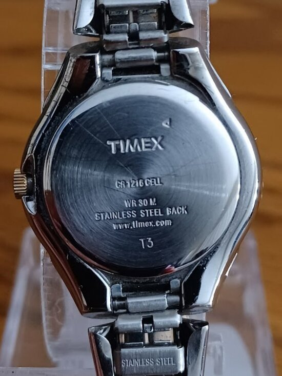 Ladies TIMEX Indiglo Watch Gold & Silver Tone Stretch Band main image 10